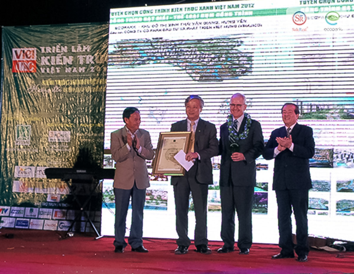 ecopark nhan giai cong trinh kien truc xanh viet nam